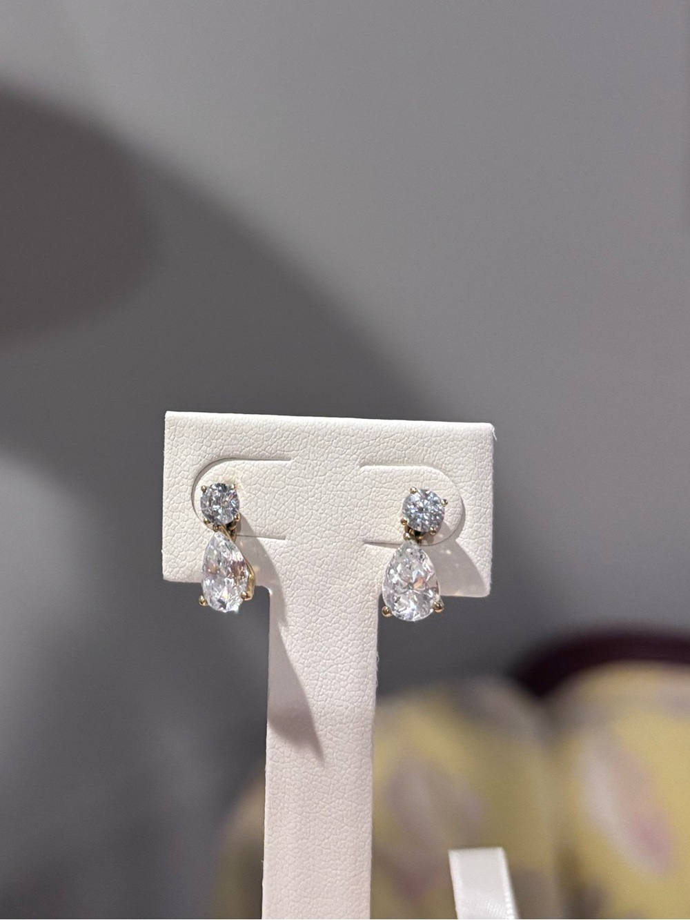NADRI Gold plated Crystal Drop Earrings